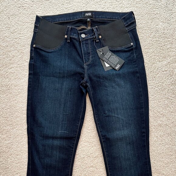 PAIGE High Rise Straight Maternity Jeans (Mona) - Size 30 - Picture 1 of 6